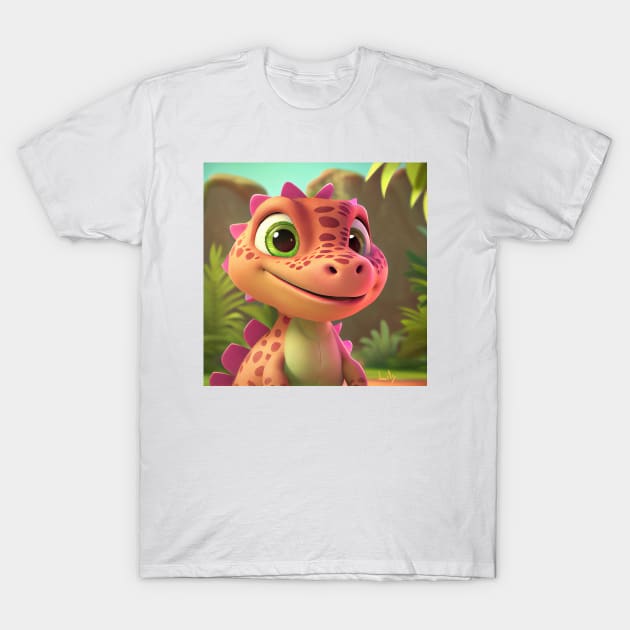 Baby Dinosaur Dino Bambino - Lily T-Shirt by KOTOdesign